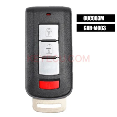 GHR-M003 Smart Remote Key 2+1 Button FSK 315MHz ID47 Chip for Mitsubishi Mirage G4 2013-2020 FCCID: OUC003M